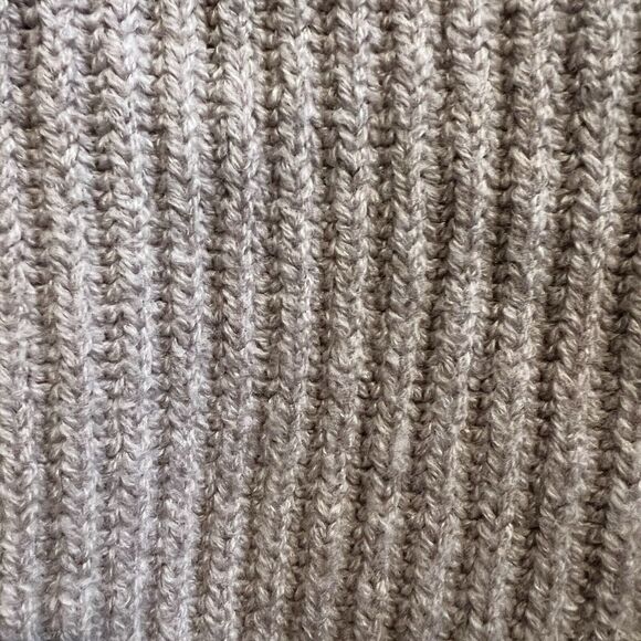 Aritzia Babaton Chunky Knit Merino Wool Sweater Ribbed Neutral Cozy Size Medium - Picture 4 of 6